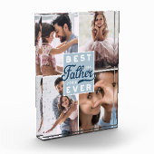 Beste vader ooit Aangepast Vier Fotoserie Collage Fotoblokken (Links)