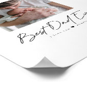 Beste vader ooit | Aangepast voor moderne foto Poster (Hoek)