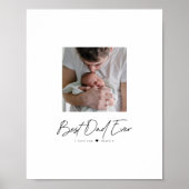 Beste vader ooit | Aangepast voor moderne foto Poster (Voorkant)