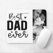 Beste vader ooit aangepaste 2 foto collage muismat (Met muis)