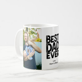 Beste vader ooit aangepaste 2-zijdige foto koffiemok