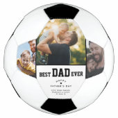 Beste Vader Ooit Aangepaste 3 Kleuren Foto Vaderda Voetbal (Voorkant)