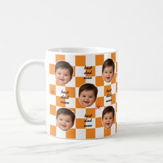 Beste vader ooit aangepaste baby fotomok koffiemok (Links)