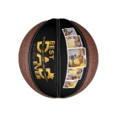 Beste vader ooit aangepaste familie 5 Foto met nam Basketbal (Verticaal)