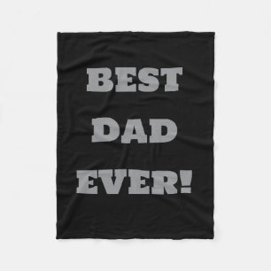 Beste vader ooit aangepaste fleece deken Zwart