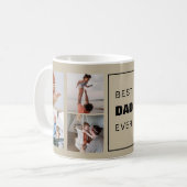 Beste vader ooit Aangepaste Foto Aangepaste Koffie Koffiemok (Voorkant links)