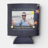 Beste vader ooit aangepaste foto Birthday modern Blikjeskoeler (Voorkant)