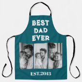 Beste vader ooit Aangepaste foto collage Schort (Voorkant)