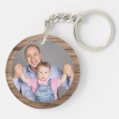 Beste vader ooit Aangepaste Foto Creëer je eigen h Sleutelhanger (Achterkant)