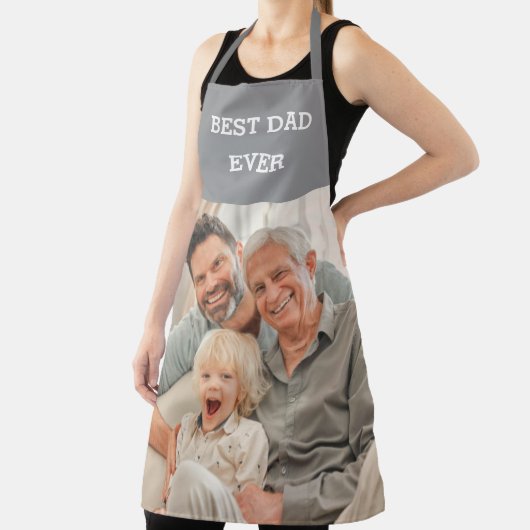 Beste vader ooit Aangepaste Foto Creëer Uw Ewn Schort (Insitu)