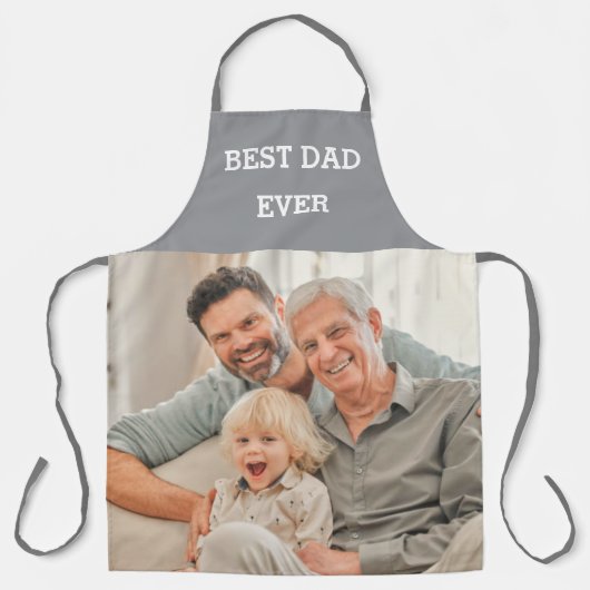 Beste vader ooit Aangepaste Foto Creëer Uw Ewn Schort (Voorkant)