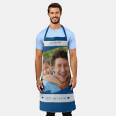 Beste vader ooit aangepaste foto gepersonaliseerd schort (Gedragen)