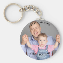 Beste vader ooit aangepaste foto Ik hou van je vad Sleutelhanger