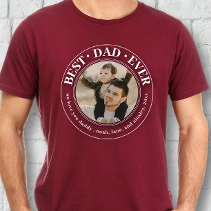 Beste vader ooit aangepaste foto klassieke Vaderda T-shirt
