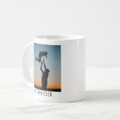 Beste vader ooit aangepaste foto koffiemok (Voorkant links)