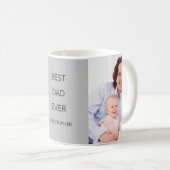 Beste vader ooit aangepaste foto naam Mok (Voorkant rechts)