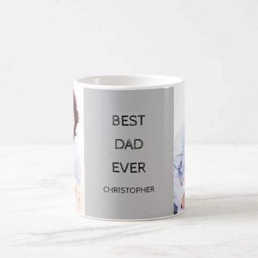 Beste vader ooit aangepaste foto naam Mok (Center)