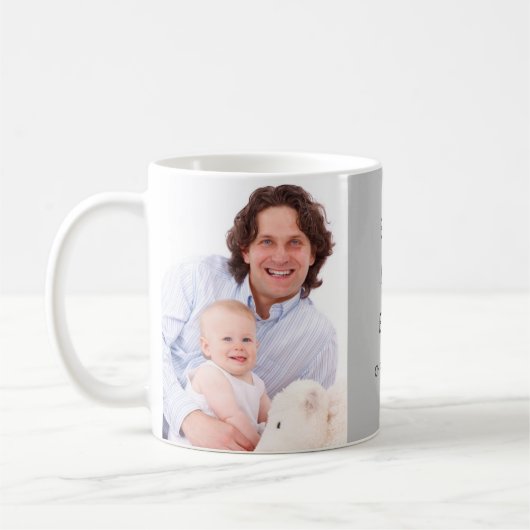 Beste vader ooit aangepaste foto naam Mok (Links)