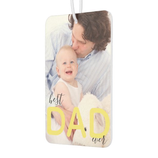 Beste vader ooit aangepaste foto vader en kind scr luchtverfrisser (Links)