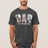Beste vader ooit aangepaste foto vader verjaardag t-shirt (Voorkant)