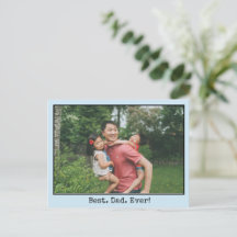 Beste vader ooit aangepaste foto Vaderdag Briefkaa