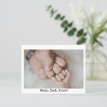 Beste vader ooit aangepaste foto Vaderdag Briefkaa