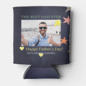 Beste vader ooit aangepaste foto Vaderdag modern Blikjeskoeler (Voorkant)