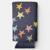 Beste vader ooit aangepaste foto Vaderdag modern Seltzer Blikjeskoeler (Achterkant)