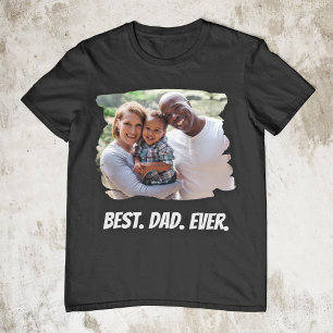 Beste vader ooit Aangepaste Foto Vaderdag T-shirt
