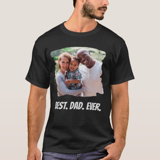 Beste vader ooit Aangepaste Foto Vaderdag T-shirt (Voorkant)