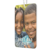 Beste vader ooit aangepaste foto verjaardag cadeau luchtverfrisser (Links)