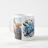 Beste vader ooit aangepaste fotocollage klusjesman koffiemok (Voorkant links)