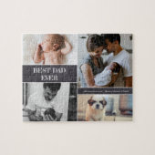 Beste vader ooit aangepaste fotocollage legpuzzel (Horizontaal)