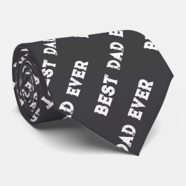 Beste vader ooit aangepaste jaar monogram patroon stropdas
