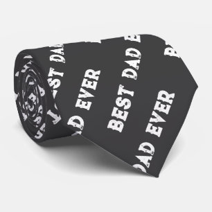 Beste vader ooit aangepaste jaar monogram patroon stropdas
