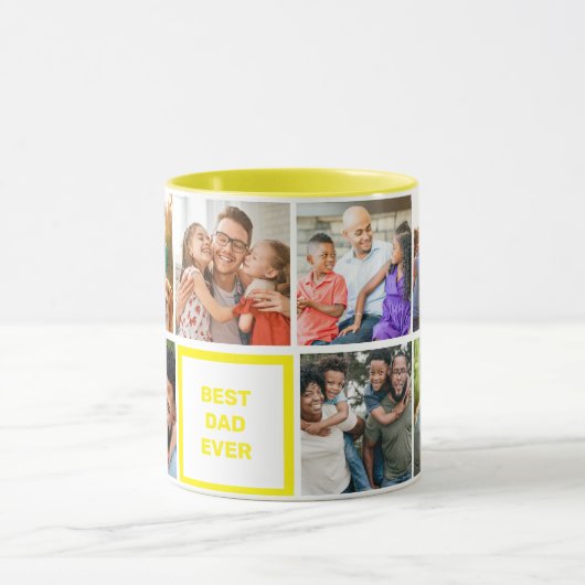 Beste vader ooit - Aangepaste Moderne Vaderdag Fot Mok (Midden)