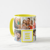 Beste vader ooit - Aangepaste Moderne Vaderdag Fot Mok (Voorkant links)