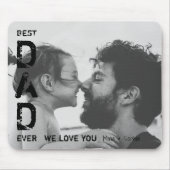Beste vader ooit Aangepaste naam Foto Cool Vaderda Muismat (Voorkant)