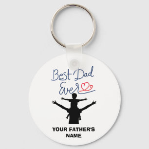 Beste vader ooit aangepaste naam Sleutelhanger