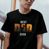 Beste vader ooit aangepaste oprechte foto Vaderdag T-shirt