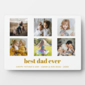 Beste vader ooit, Aangepaste Vaderdag foto Fotoplaat (voorkant)
