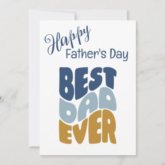 Beste vader ooit aangepaste Vaderdag Kaart (Voorkant)