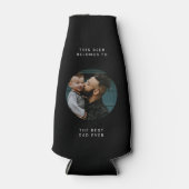 Beste vader ooit | Aangepaste Vaderdag voor foto's Flesjeskoeler (Voorkant)