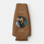 Beste vader ooit | Aangepaste Vaderdag voor foto's Flesjeskoeler (Voorkant)