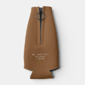 Beste vader ooit | Aangepaste Vaderdag voor foto's Flesjeskoeler (Achterkant)