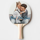 Beste vader ooit aangepaste vaders Dag Fotobekledi Tafeltennisbatje (Voorkant)