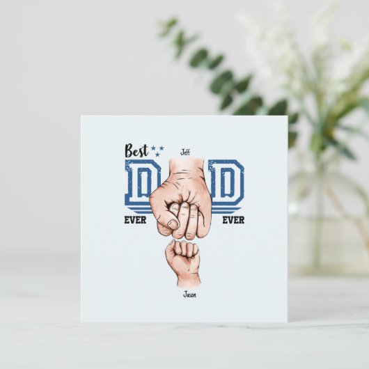 Beste vader ooit aangepaste vuistslag - een Kind (Staand voorkant)