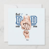 Beste vader ooit aangepaste vuistslag - een Kind (Voorkant)