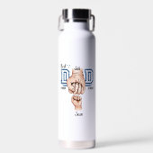 Beste vader ooit aangepaste vuistslag - een Kind Waterfles (Voorkant)