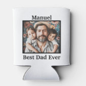 Beste vader ooit aanpassen Afbeelding / naam Koelb Blikjeskoeler (Achterkant)